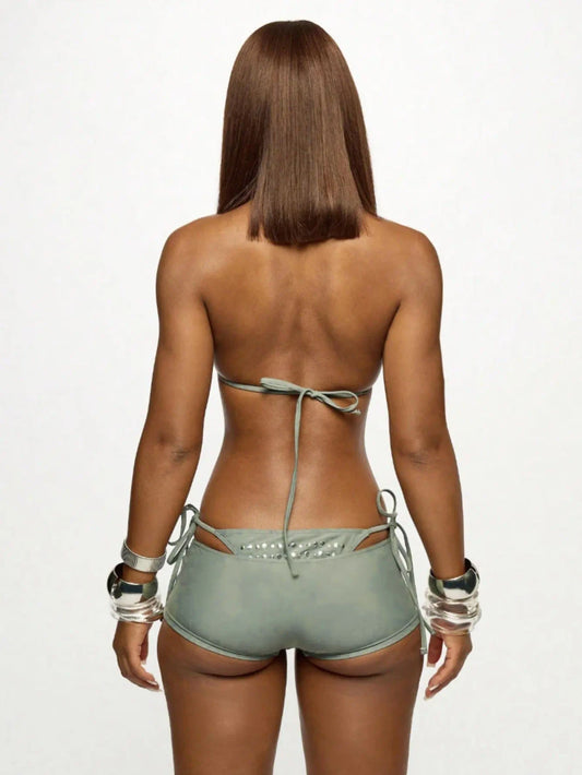 Rivet Triangle Bikini Set